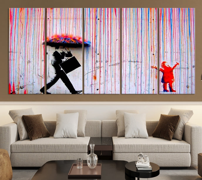 Banksy Graffiti Wall Art Canvas Print Street Art Modern Wall Decor