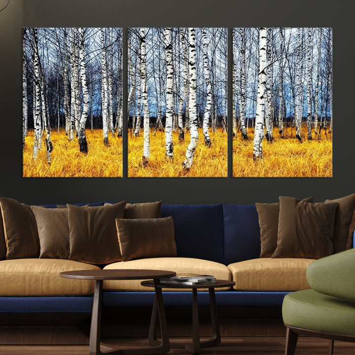 Beautiful Autumn Landscape Tree Wall Art Canvas Print Extra Large Wall Decor