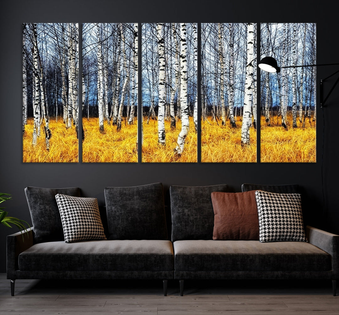 Beautiful Autumn Landscape Tree Wall Art Canvas Print Extra Large Wall Decor