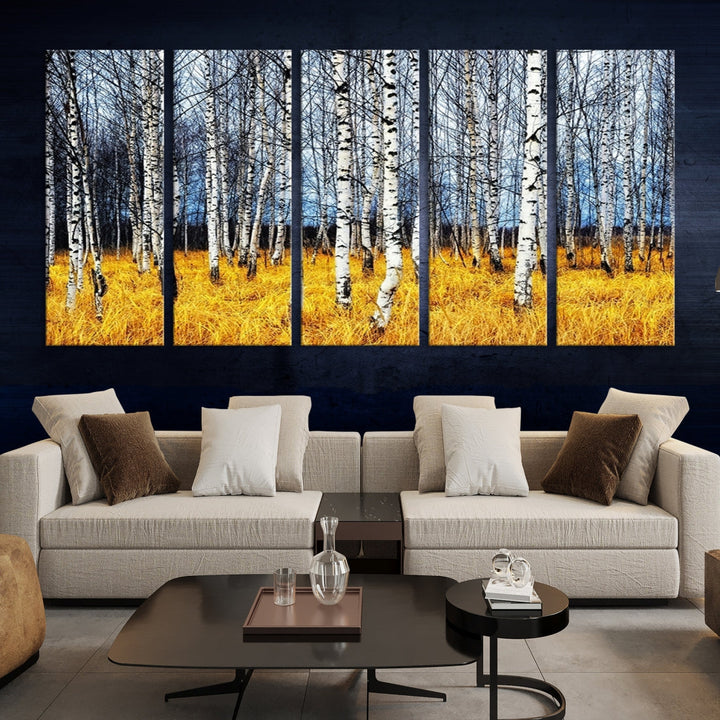 Beautiful Autumn Landscape Tree Wall Art Canvas Print Extra Large Wall Decor