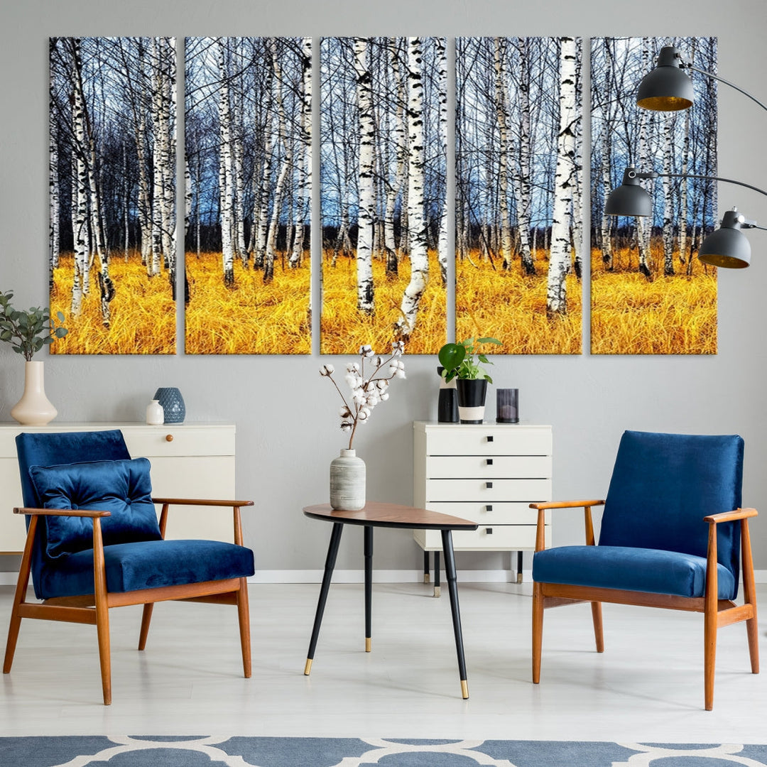 Beautiful Autumn Landscape Tree Wall Art Canvas Print Extra Large Wall Decor