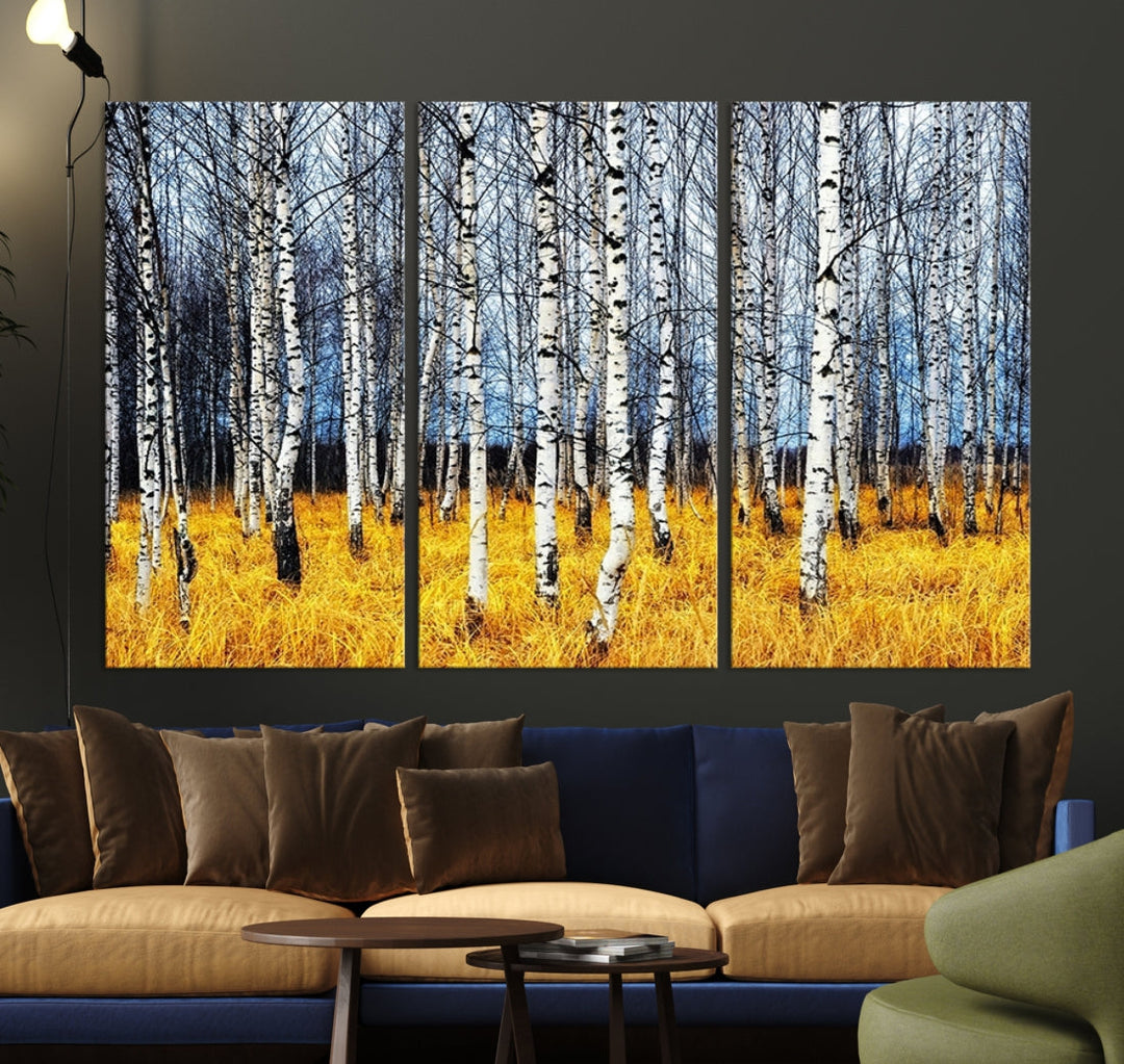 Beautiful Autumn Landscape Tree Wall Art Canvas Print Extra Large Wall Decor