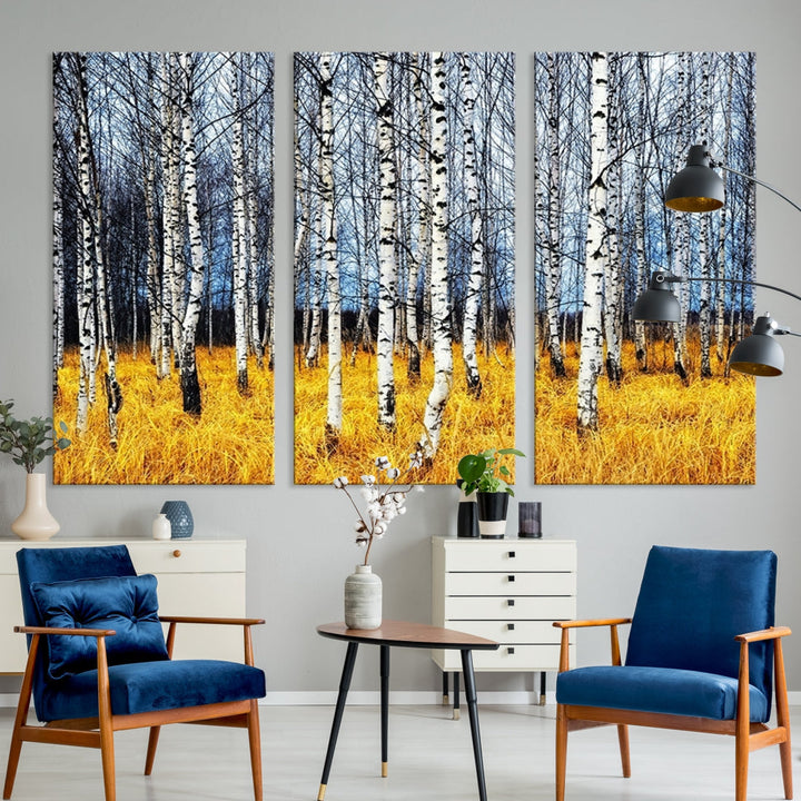 Beautiful Autumn Landscape Tree Wall Art Canvas Print Extra Large Wall Decor