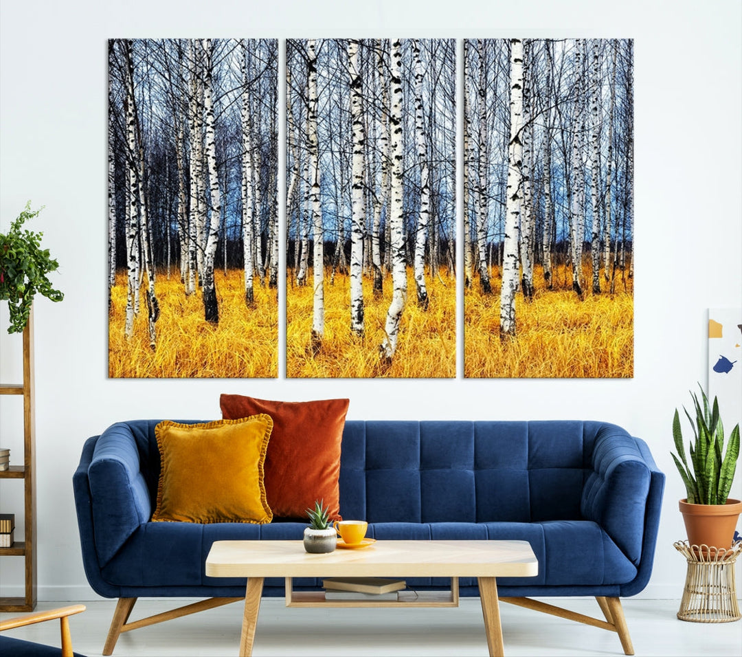 Beautiful Autumn Landscape Tree Wall Art Canvas Print Extra Large Wall Decor