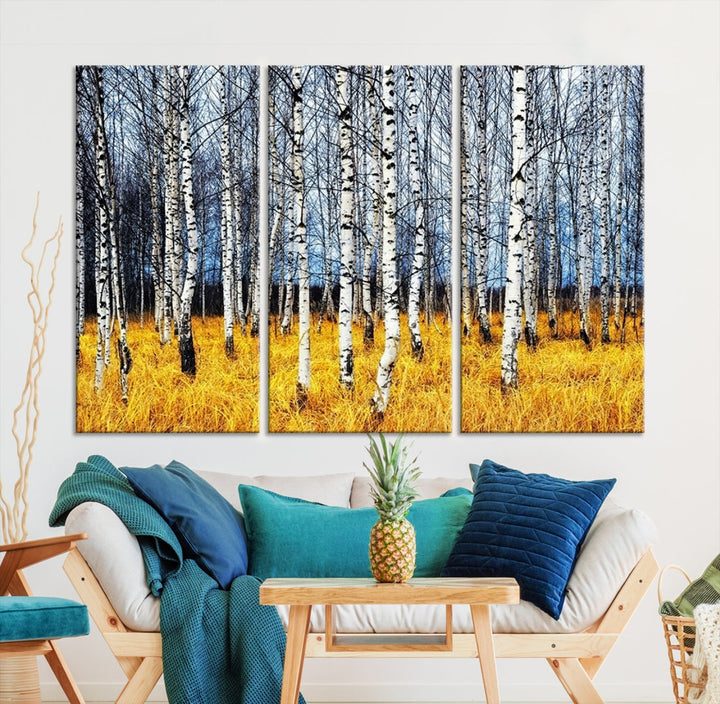 Beautiful Autumn Landscape Tree Wall Art Canvas Print Extra Large Wall Decor