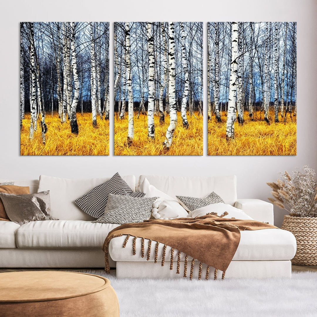 Beautiful Autumn Landscape Tree Wall Art Canvas Print Extra Large Wall Decor