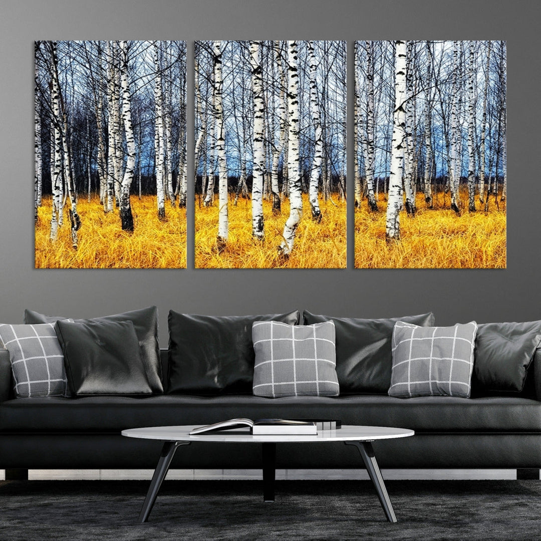 Beautiful Autumn Landscape Tree Wall Art Canvas Print Extra Large Wall Decor