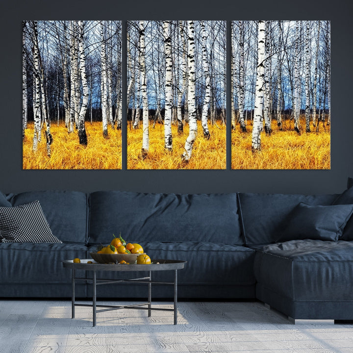 Beautiful Autumn Landscape Tree Wall Art Canvas Print Extra Large Wall Decor