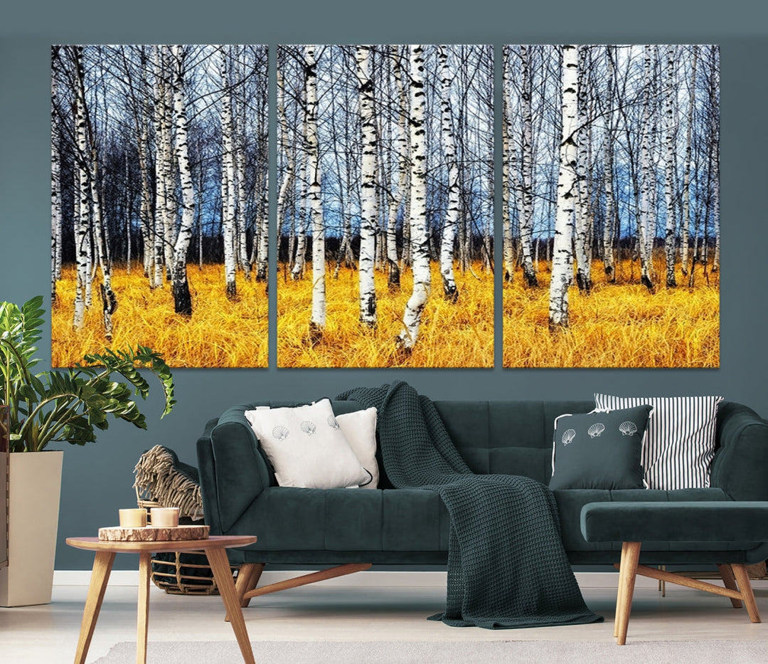 Beautiful Autumn Landscape Tree Wall Art Canvas Print Extra Large Wall Decor