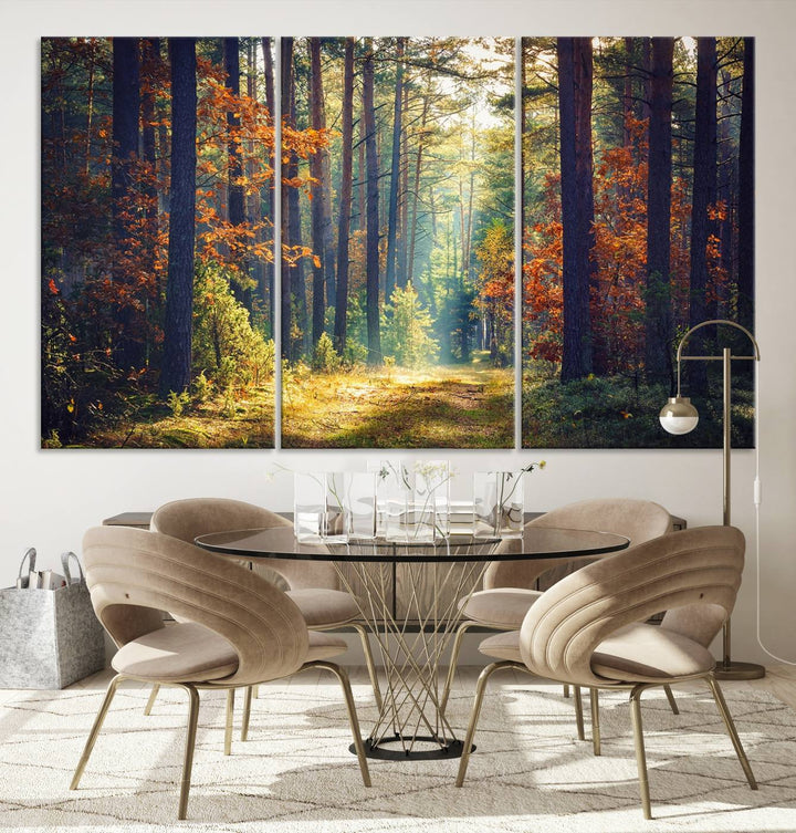 Beautiful Forest Landscape Picture Canvas Print Large Wall Art Home Gift