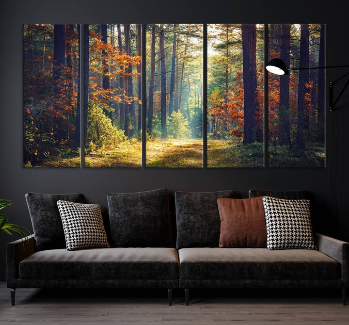 Beautiful Forest Landscape Picture Canvas Print Large Wall Art Home Gift