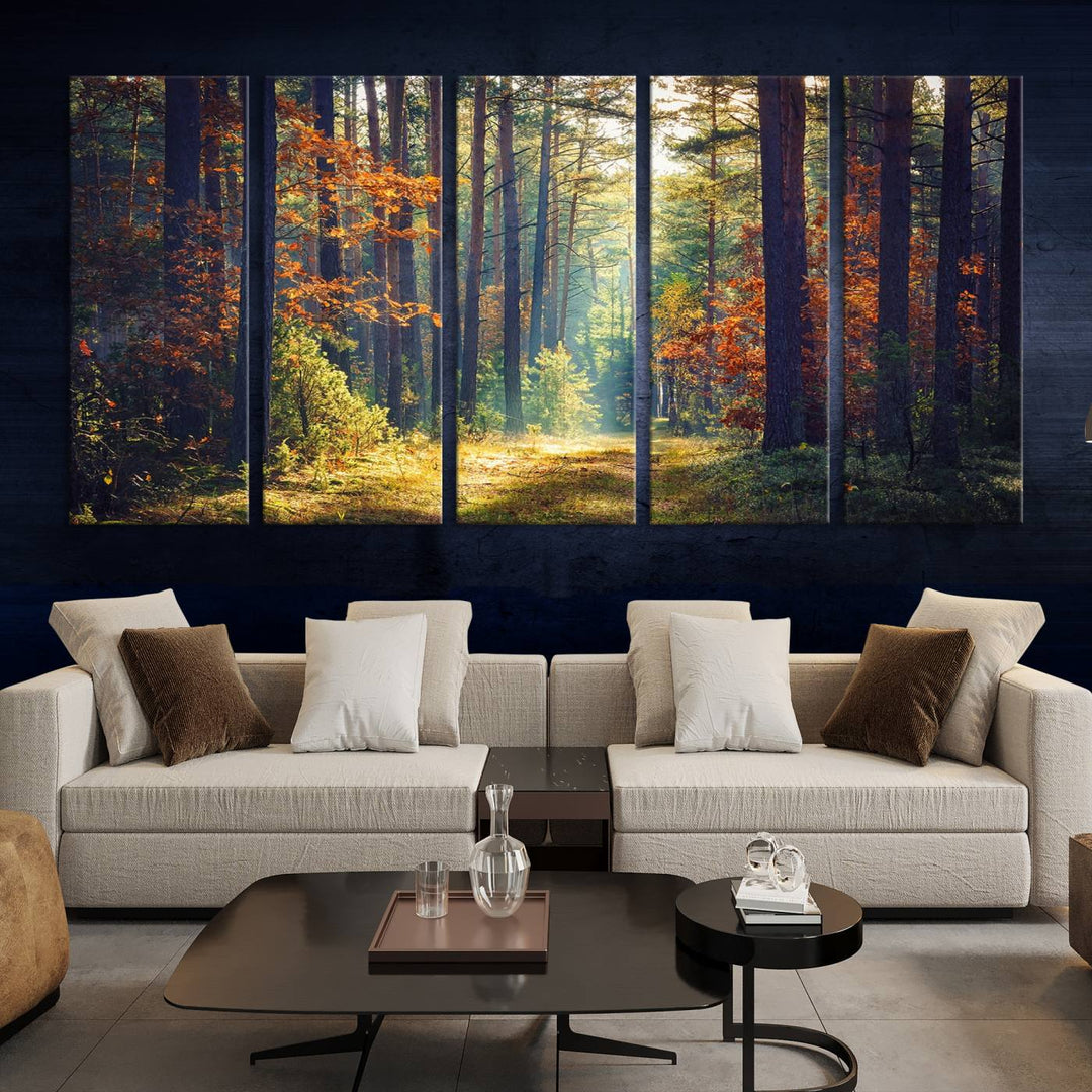 Beautiful Forest Landscape Picture Canvas Print Large Wall Art Home Gift