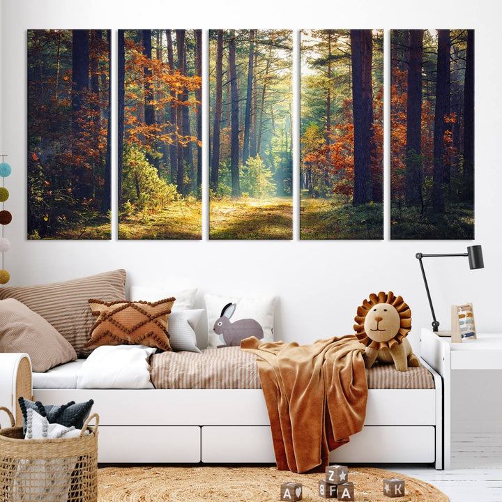 Beautiful Forest Landscape Picture Canvas Print Large Wall Art Home Gift