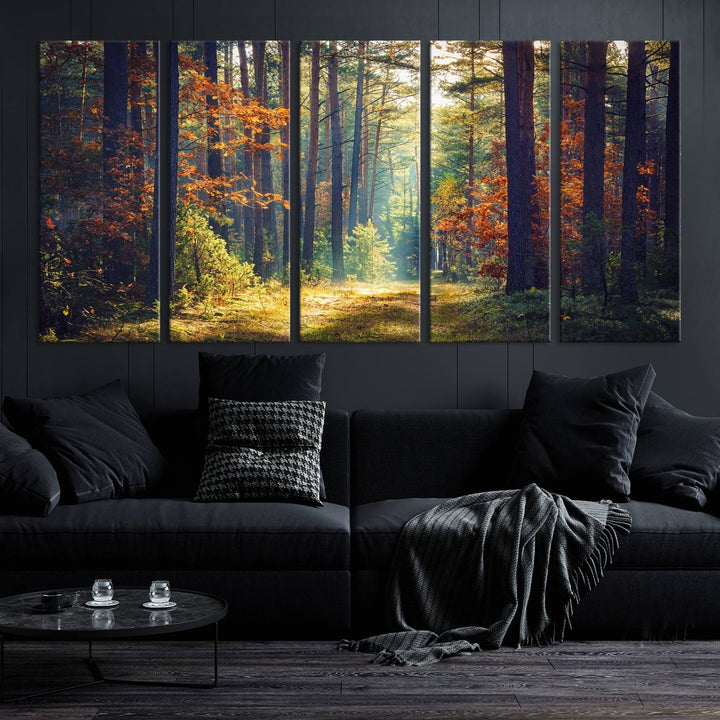 Beautiful Forest Landscape Picture Canvas Print Large Wall Art Home Gift