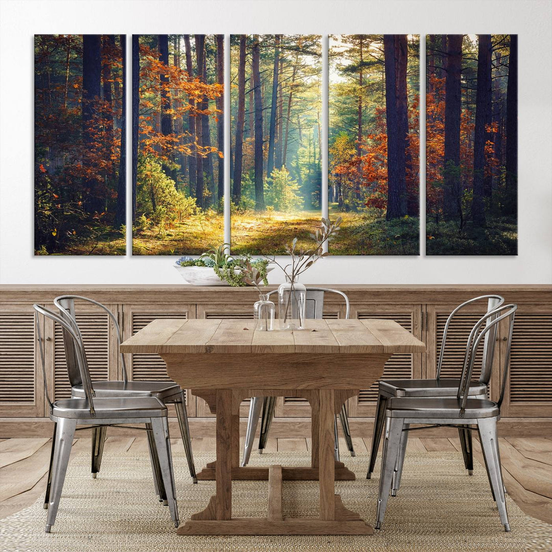 Beautiful Forest Landscape Picture Canvas Print Large Wall Art Home Gift