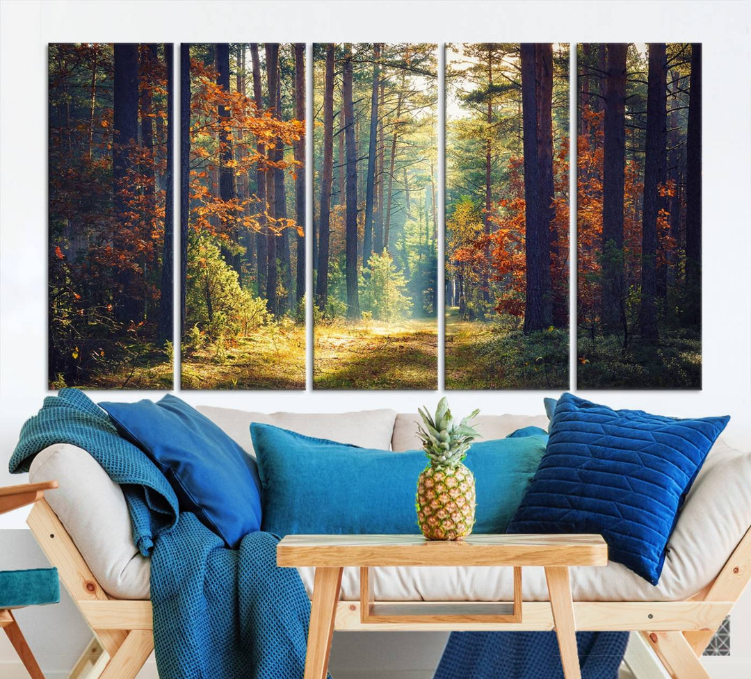 Beautiful Forest Landscape Picture Canvas Print Large Wall Art Home Gift