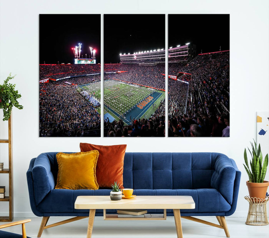 Ben Hill Griffin Stadium Wall Art Canvas Print