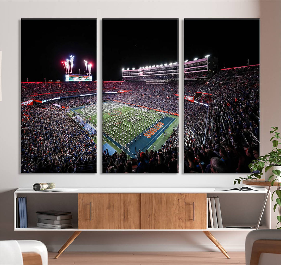 Ben Hill Griffin Stadium Wall Art Canvas Print