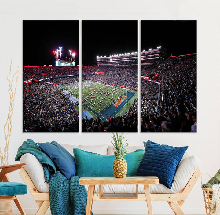 Ben Hill Griffin Stadium Wall Art Canvas Print