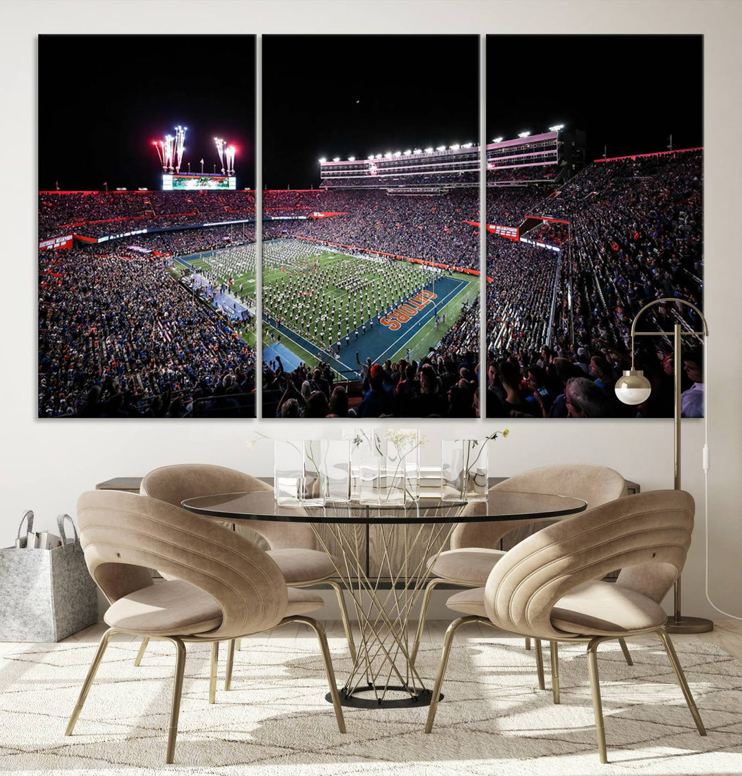 Ben Hill Griffin Stadium Wall Art Canvas Print