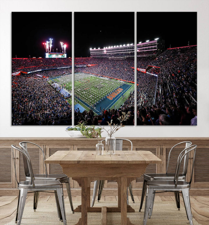 Ben Hill Griffin Stadium Wall Art Canvas Print