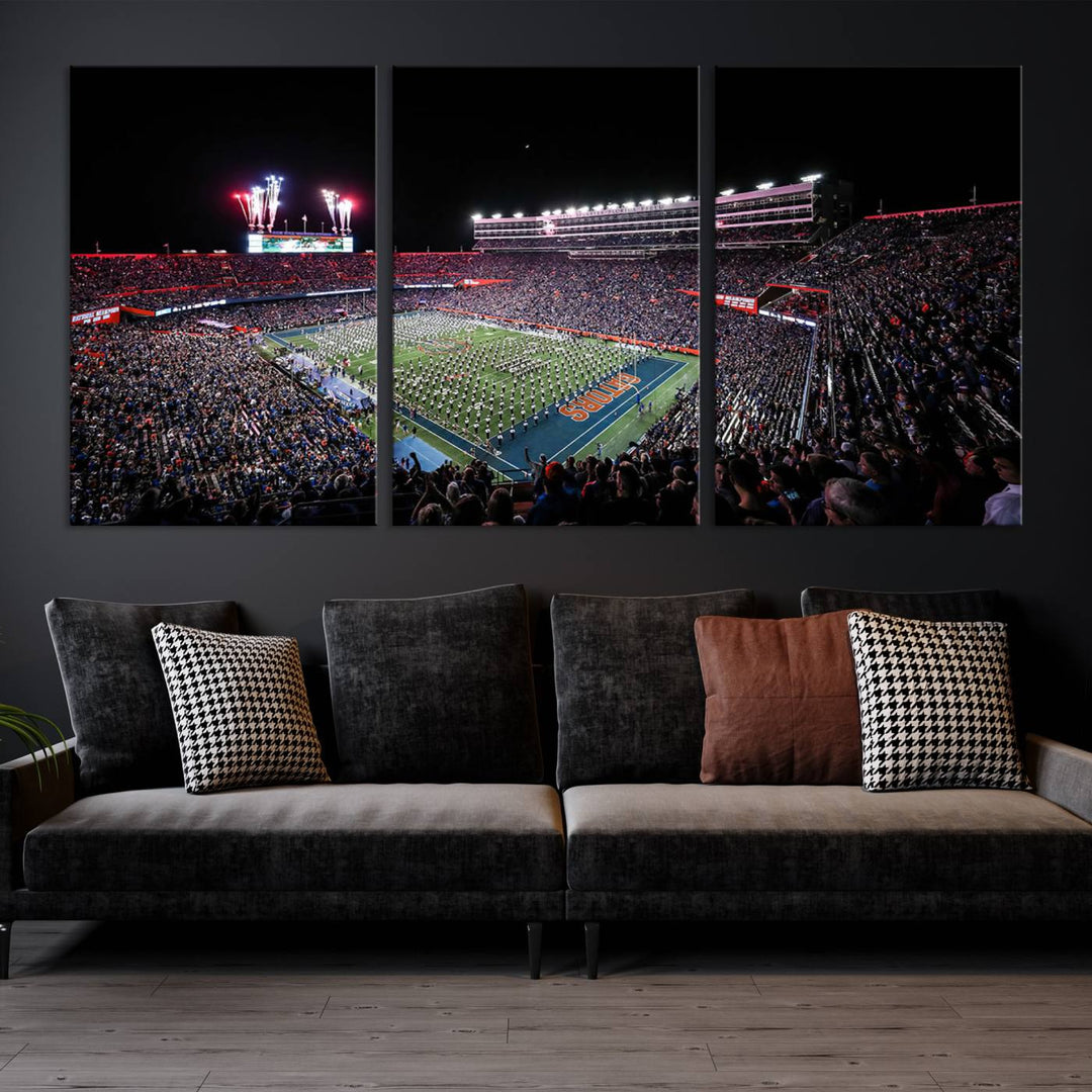 Ben Hill Griffin Stadium Wall Art Canvas Print