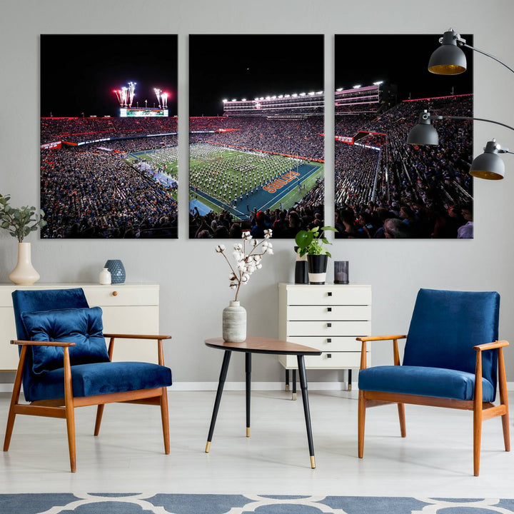 Ben Hill Griffin Stadium Wall Art Canvas Print