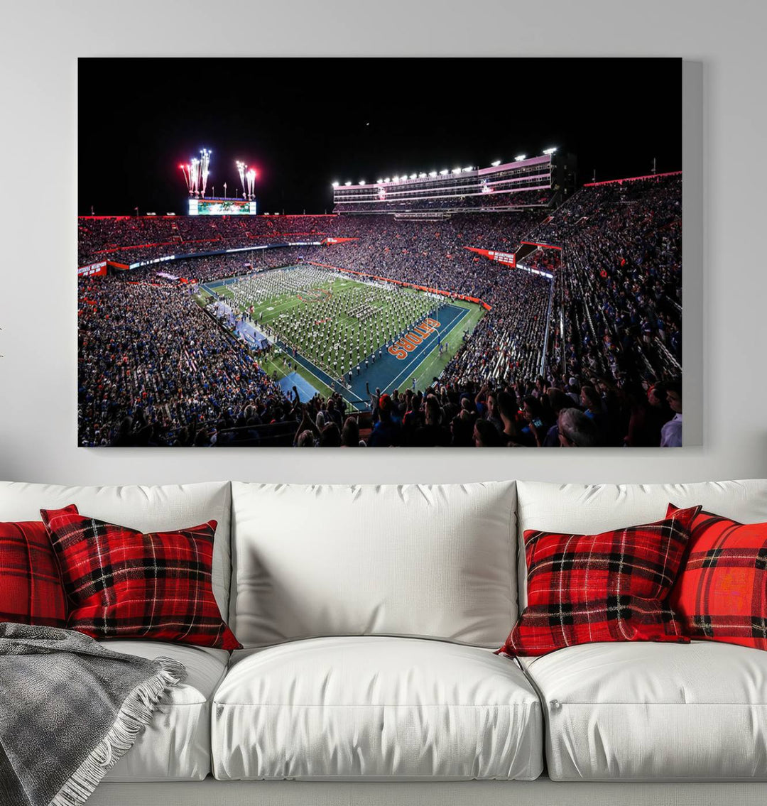 Ben Hill Griffin Stadium Wall Art Canvas Print