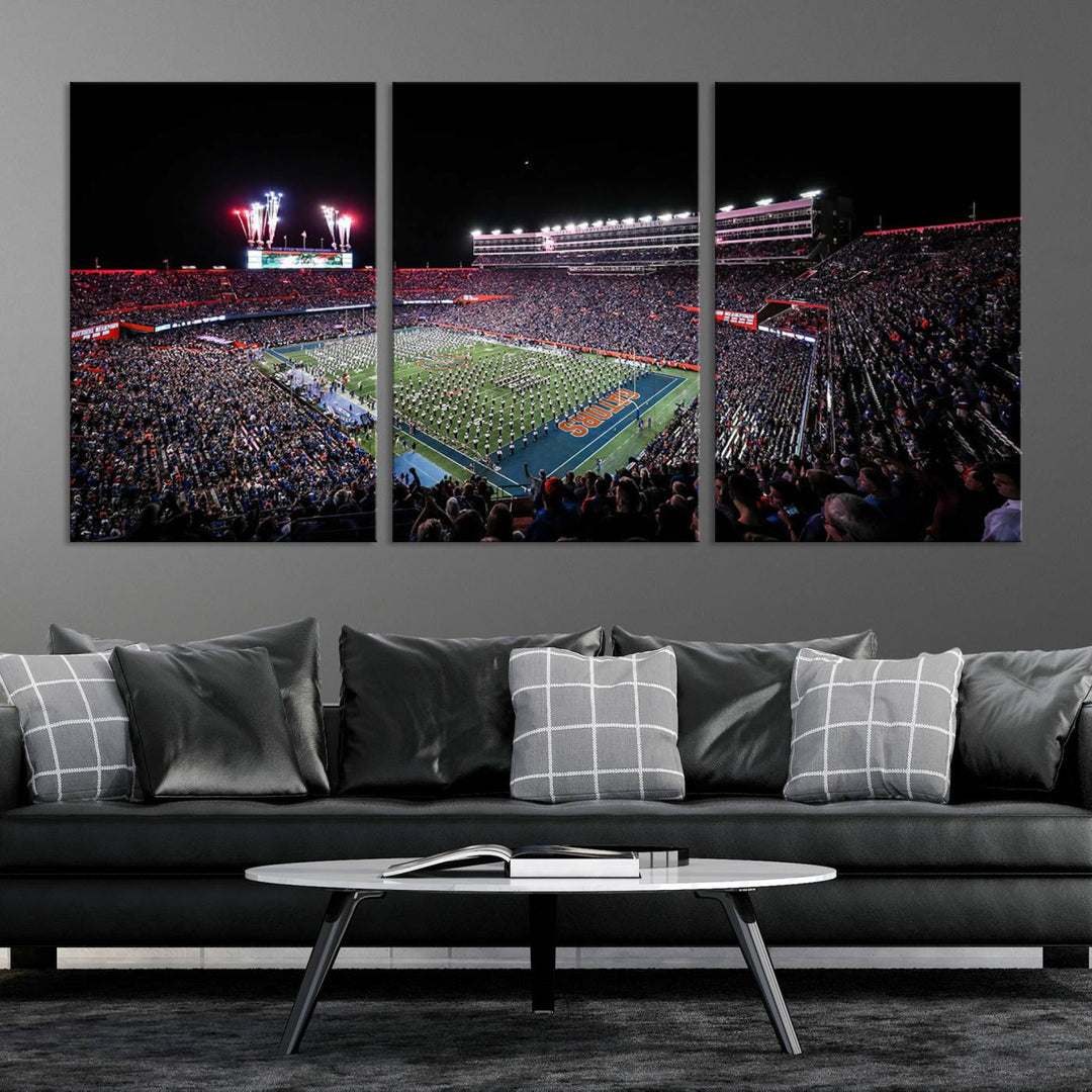 Ben Hill Griffin Stadium Wall Art Canvas Print