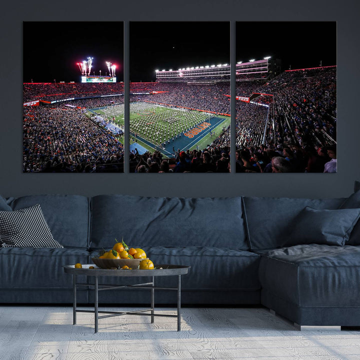 Ben Hill Griffin Stadium Wall Art Canvas Print