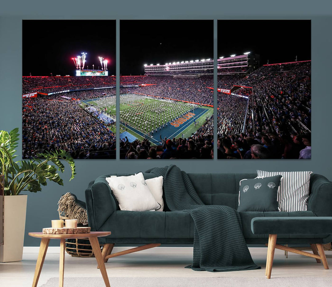 Ben Hill Griffin Stadium Wall Art Canvas Print