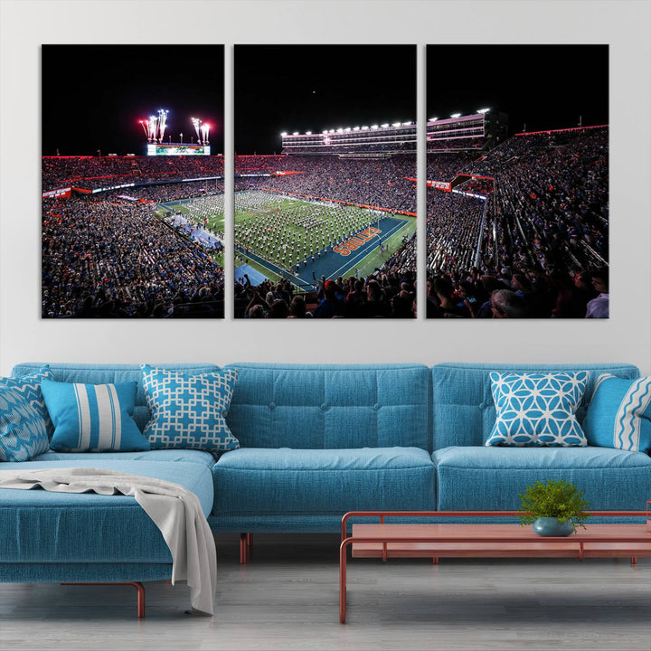 Ben Hill Griffin Stadium Wall Art Canvas Print