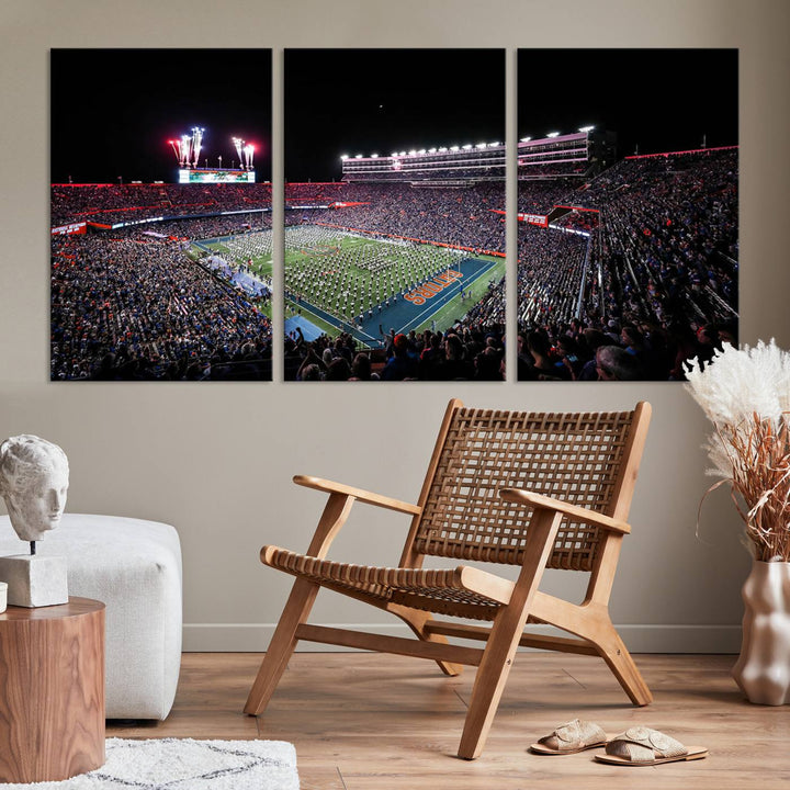 Ben Hill Griffin Stadium Wall Art Canvas Print