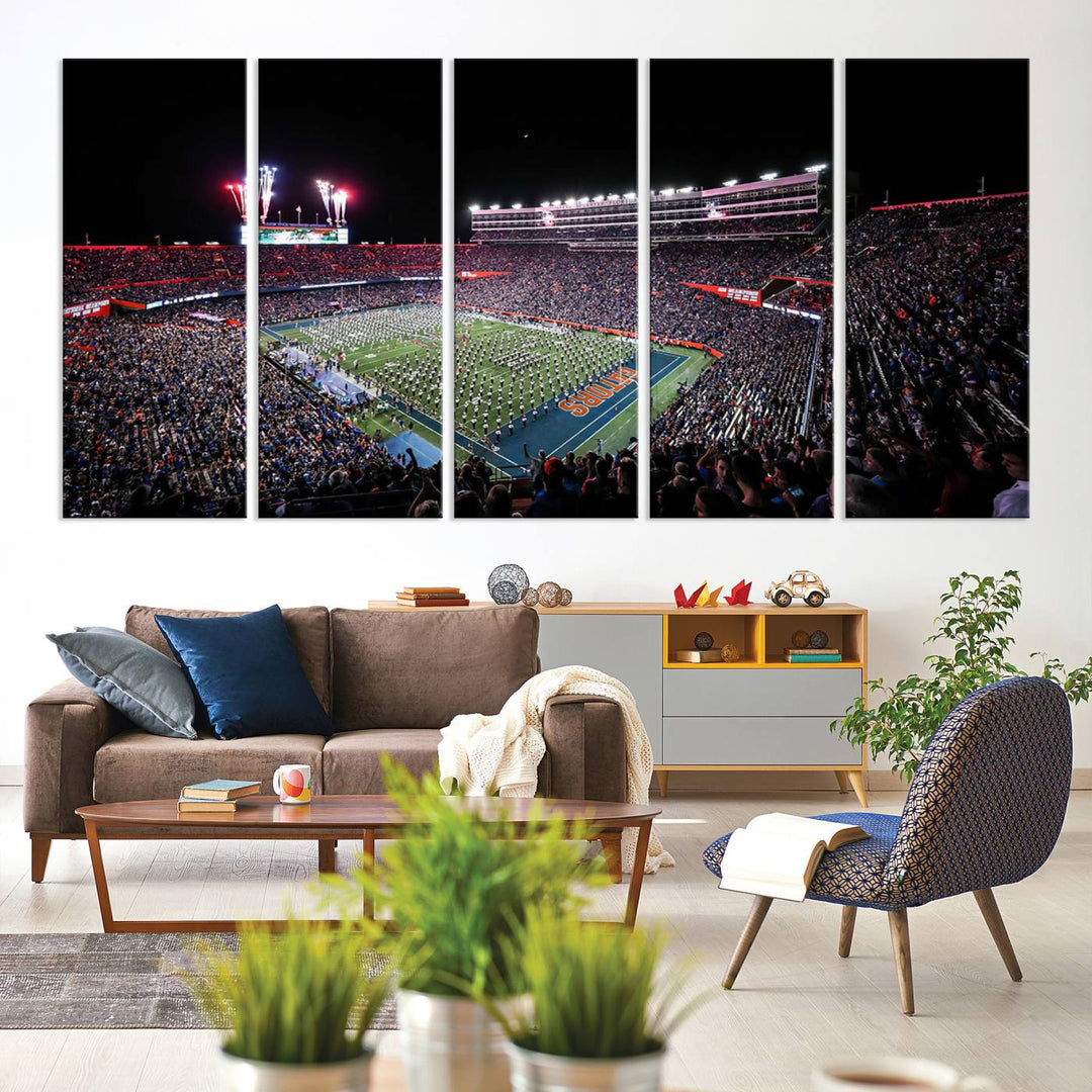 Ben Hill Griffin Stadium Wall Art Canvas Print