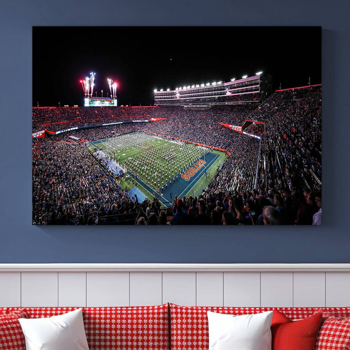 Ben Hill Griffin Stadium Wall Art Canvas Print