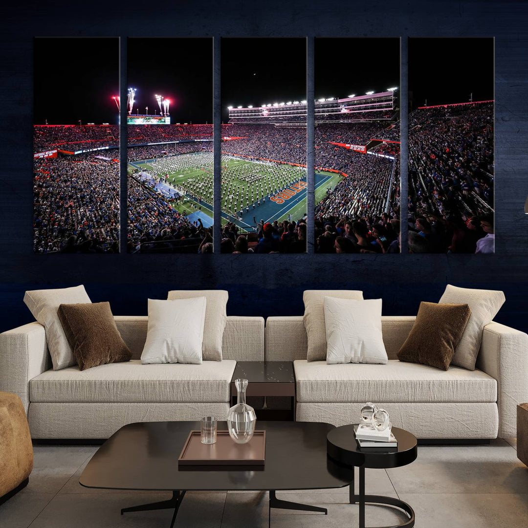 Ben Hill Griffin Stadium Wall Art Canvas Print