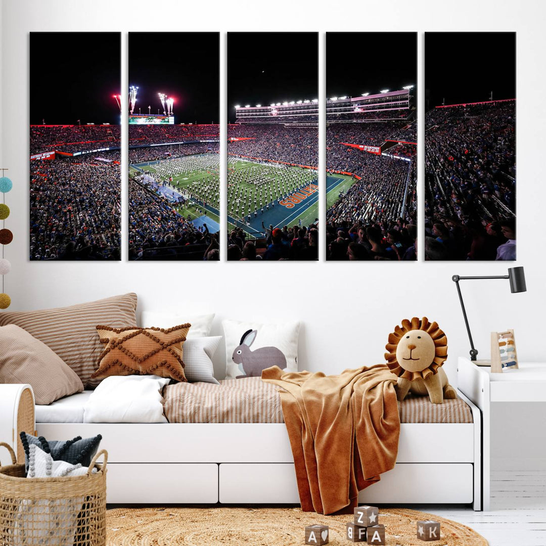 Ben Hill Griffin Stadium Wall Art Canvas Print