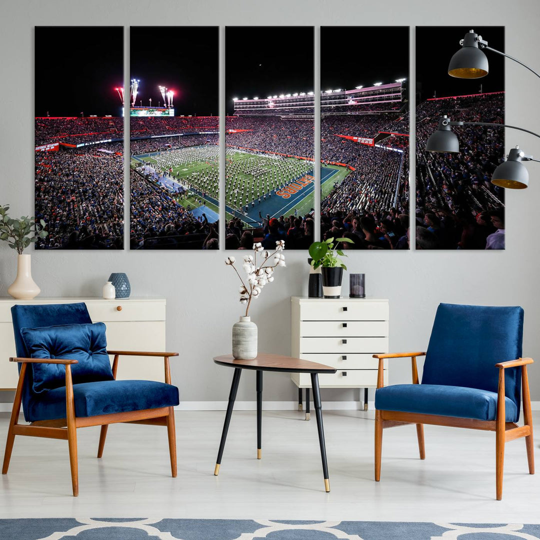 Ben Hill Griffin Stadium Wall Art Canvas Print