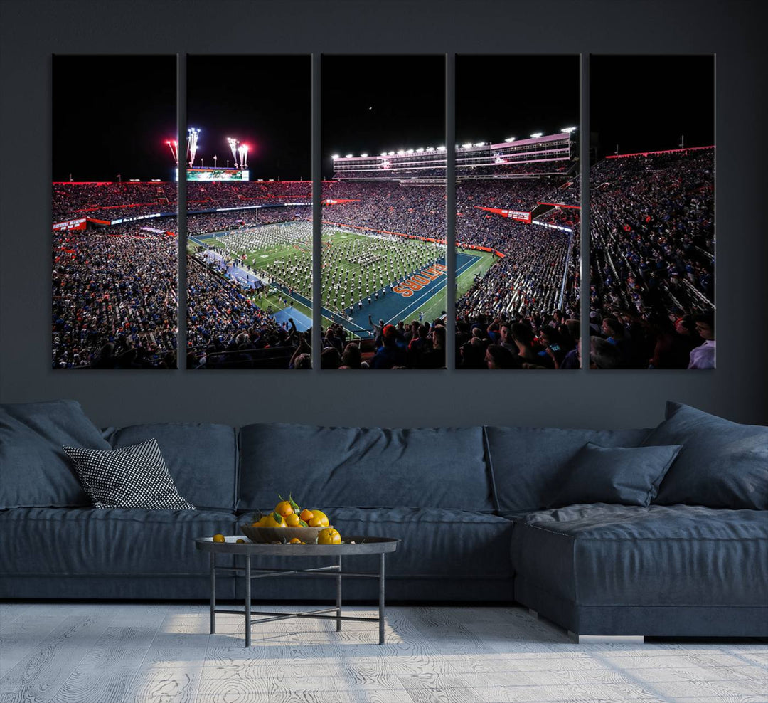 Ben Hill Griffin Stadium Wall Art Canvas Print