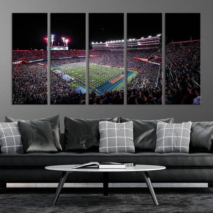 Ben Hill Griffin Stadium Wall Art Canvas Print