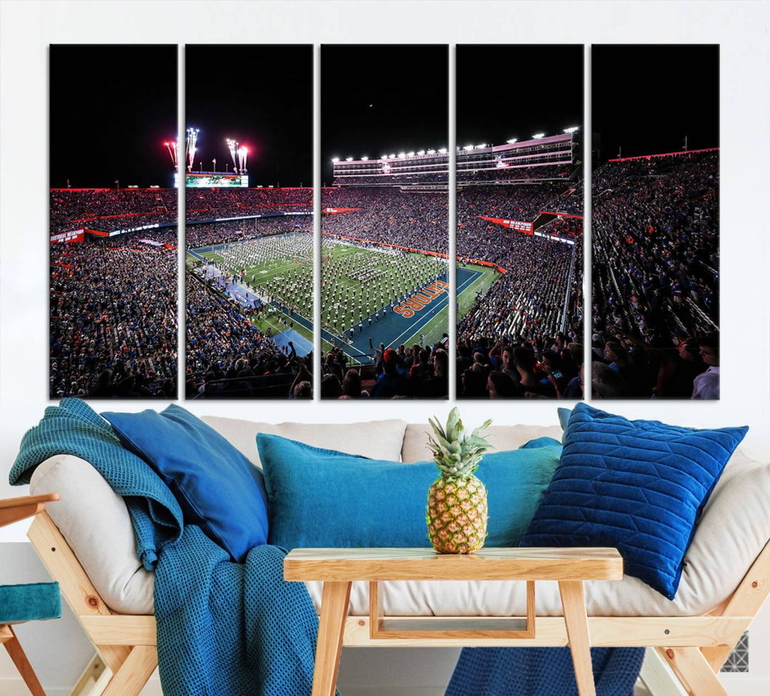 Ben Hill Griffin Stadium Wall Art Canvas Print