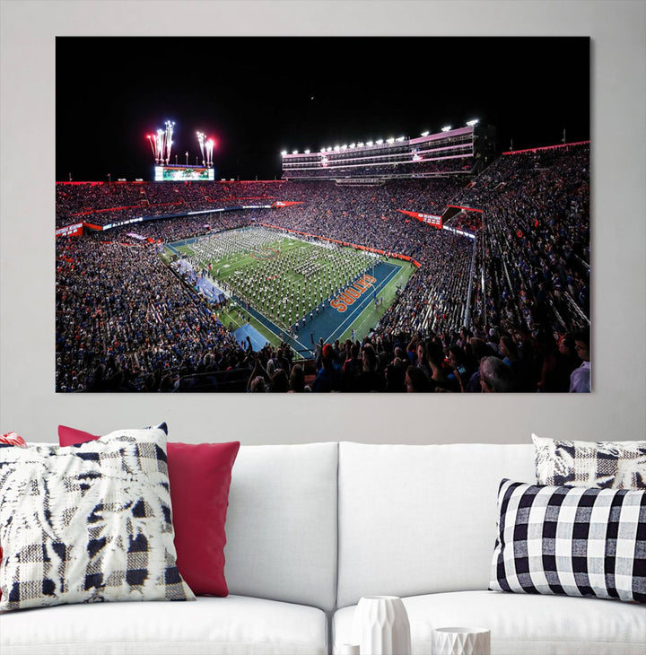 Ben Hill Griffin Stadium Wall Art Canvas Print