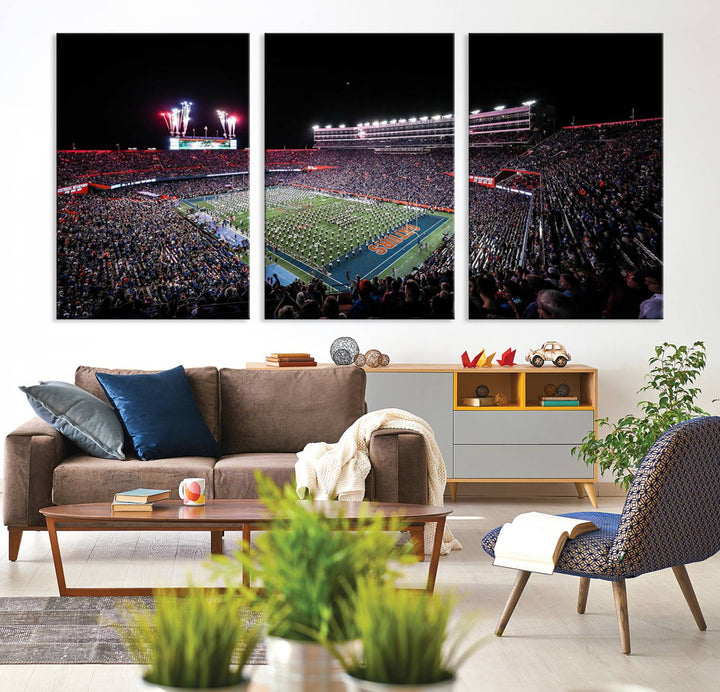 Ben Hill Griffin Stadium Wall Art Canvas Print