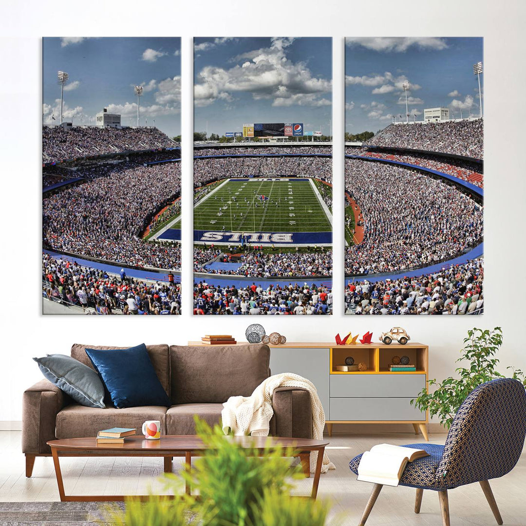 Bills Stadium Wall Art Canvas Print