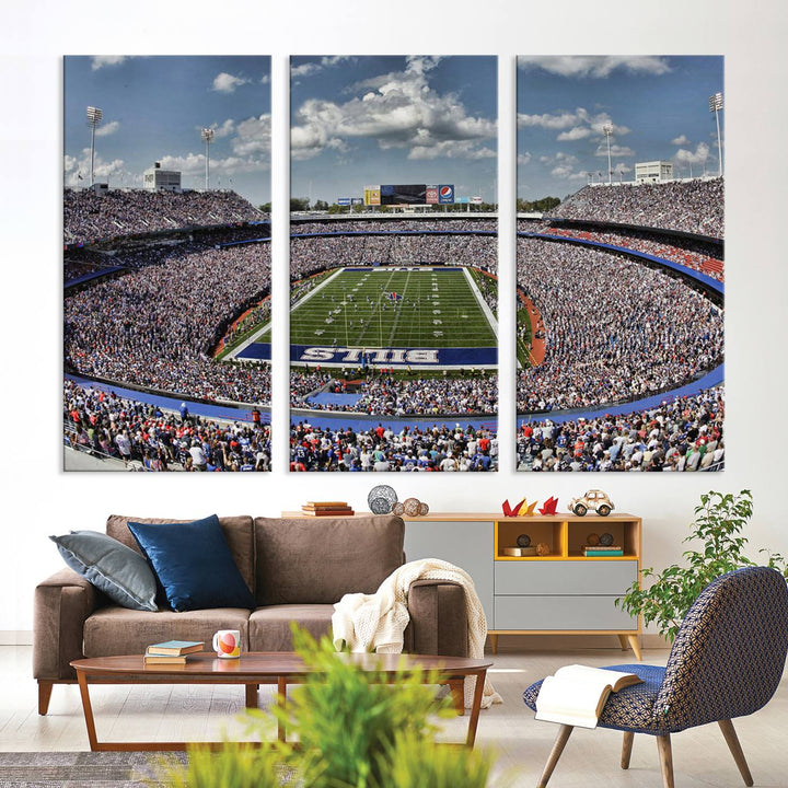 Bills Stadium Wall Art Canvas Print