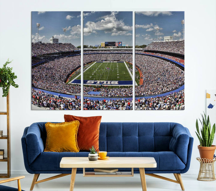 Bills Stadium Wall Art Canvas Print