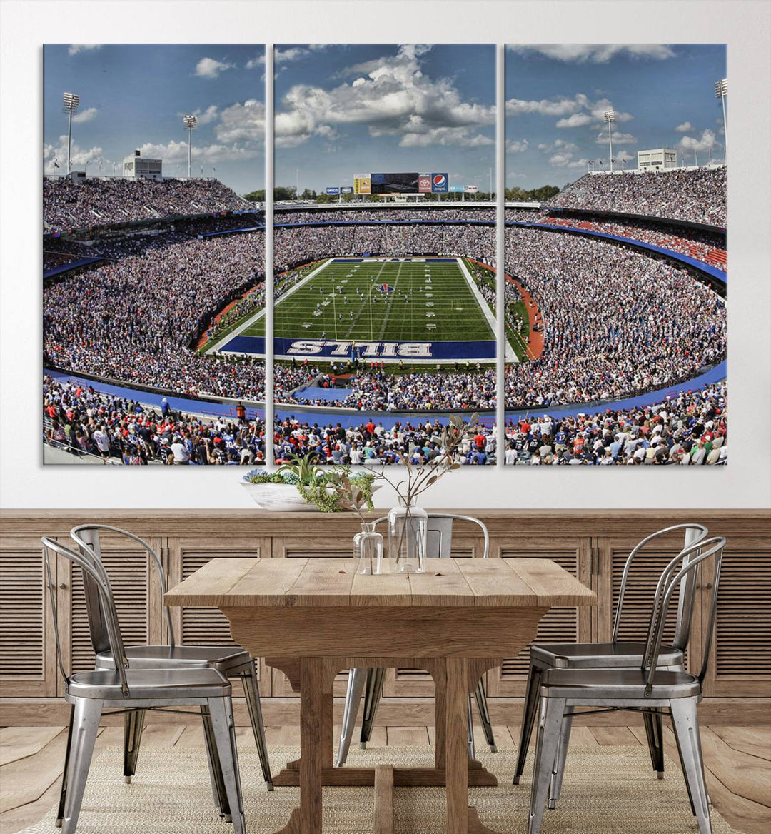 Bills Stadium Wall Art Canvas Print