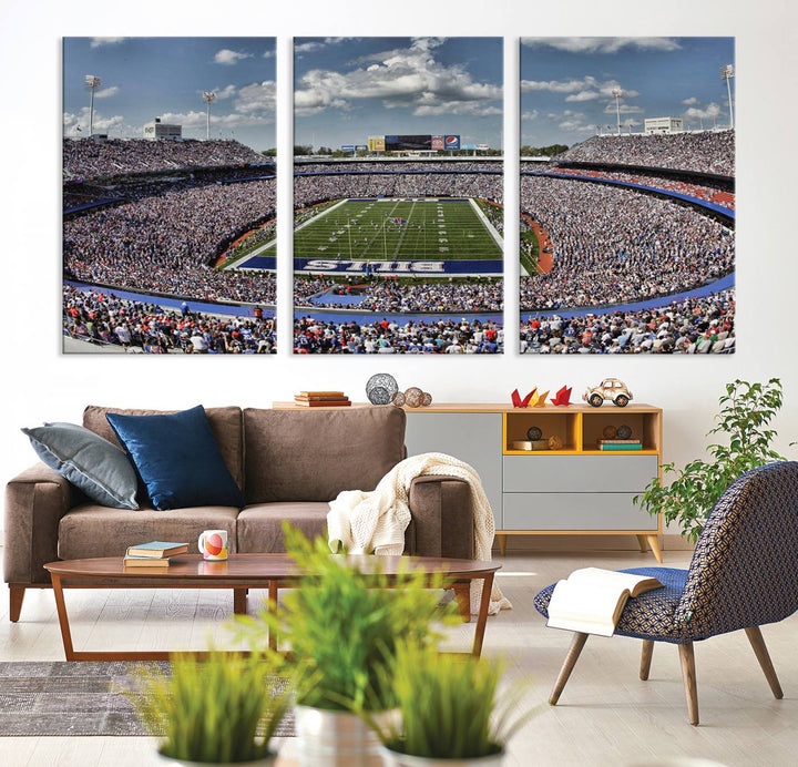 Bills Stadium Wall Art Canvas Print