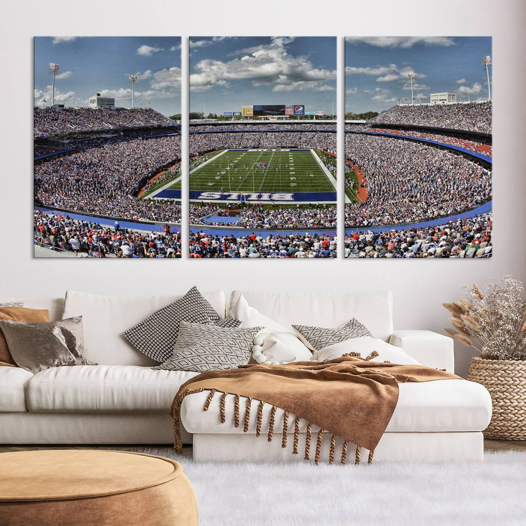 Bills Stadium Wall Art Canvas Print