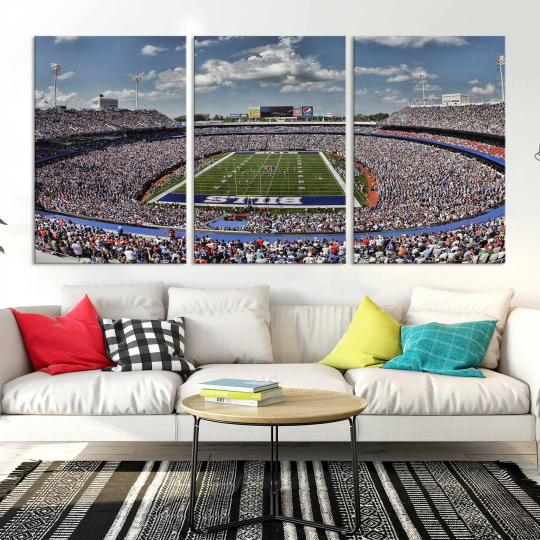 Bills Stadium Wall Art Canvas Print